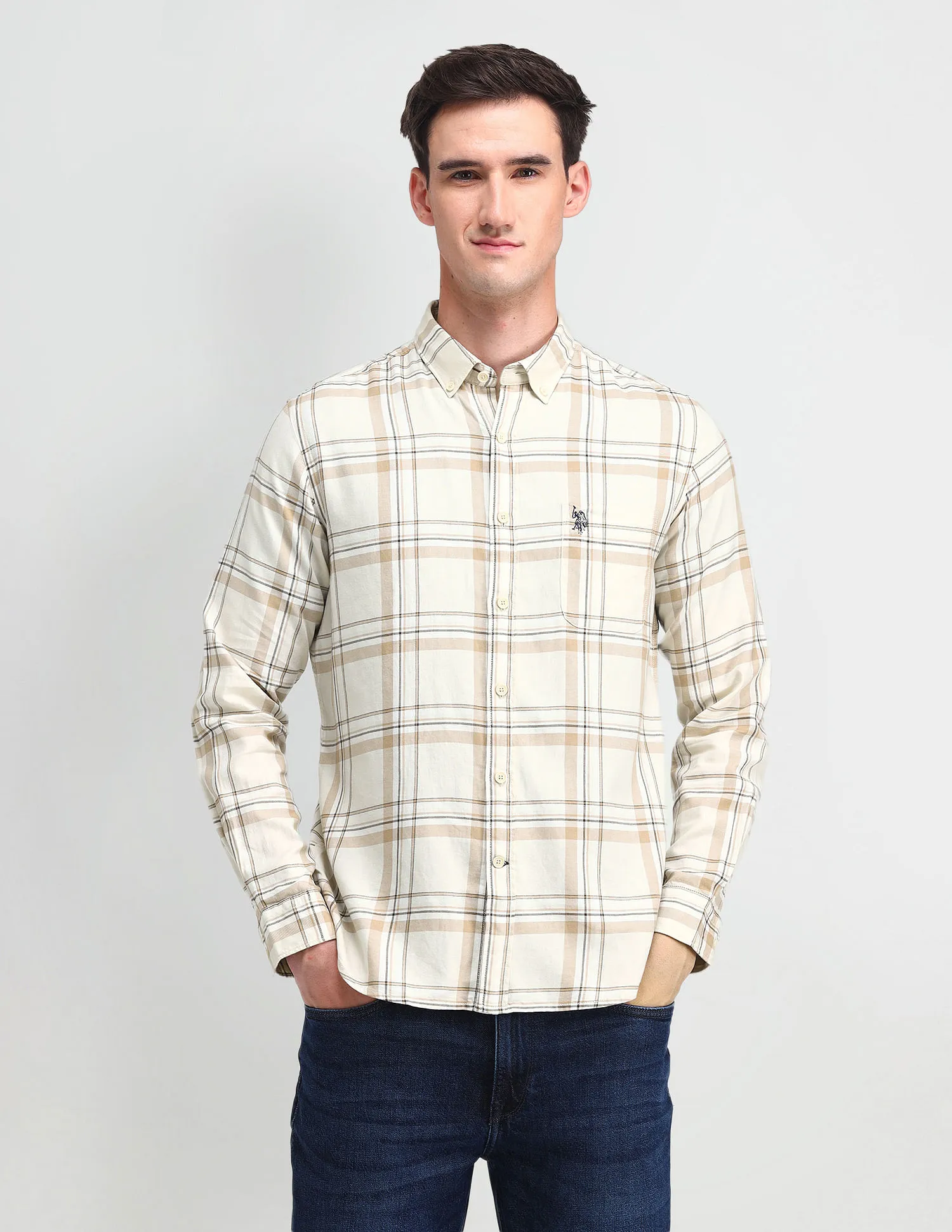 U.S. Polo Assn. Denim Co. Tartan Check Pure Cotton Shirt