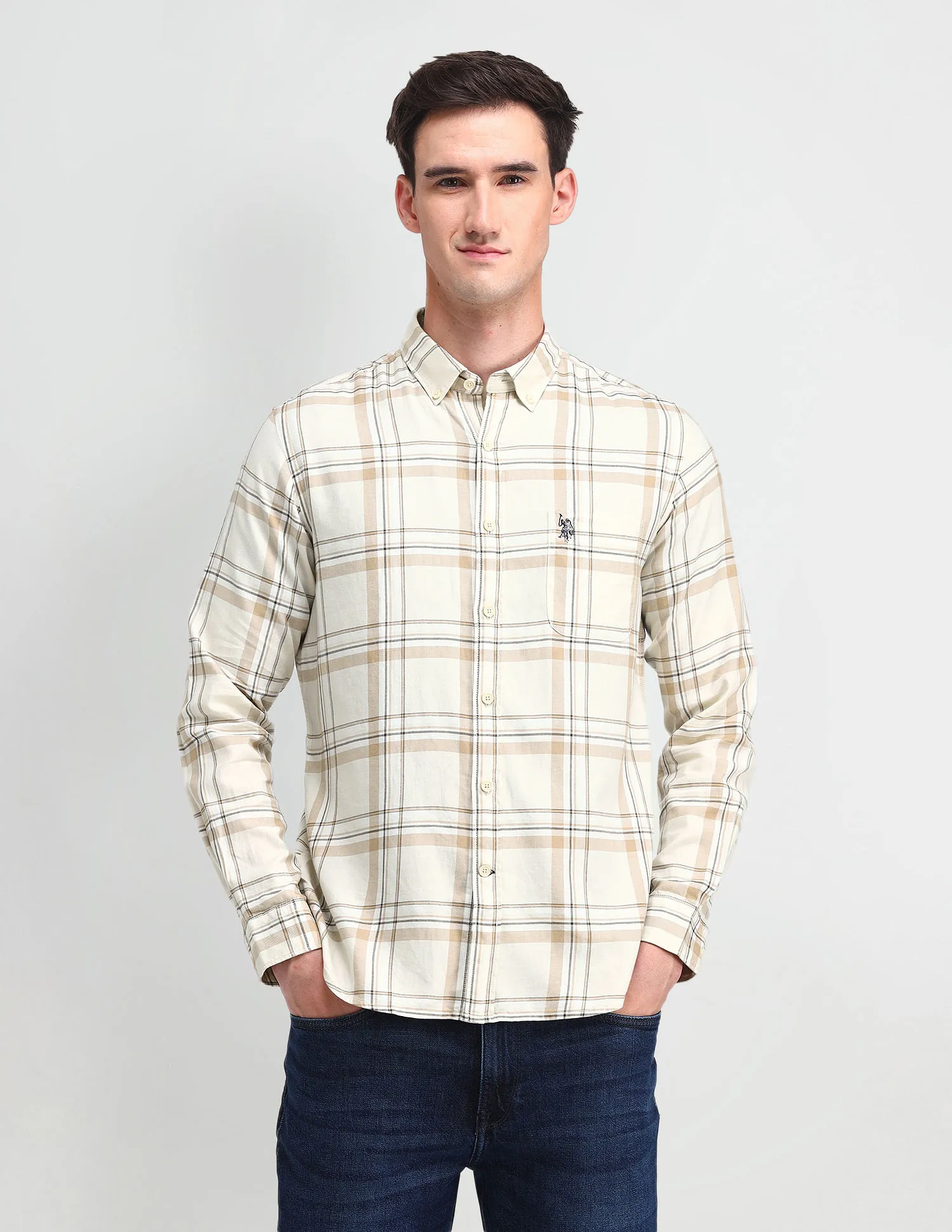 U.S. Polo Assn. Denim Co. Tartan Check Pure Cotton Shirt