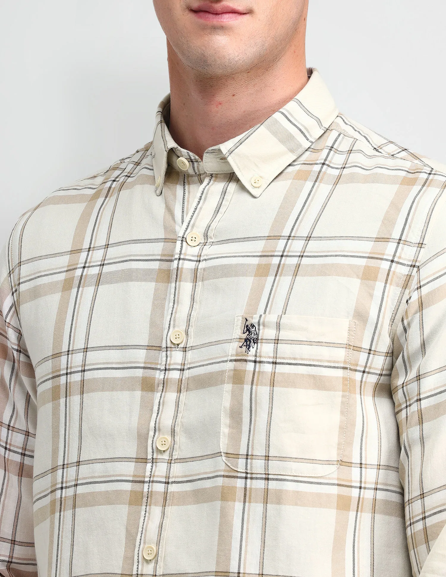 U.S. Polo Assn. Denim Co. Tartan Check Pure Cotton Shirt