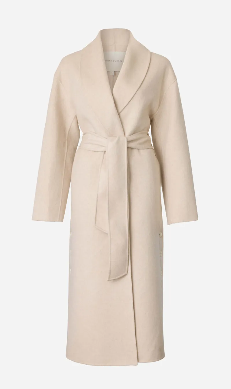  Viktoria & Woods      Ascension Coat - Ivory Marl 