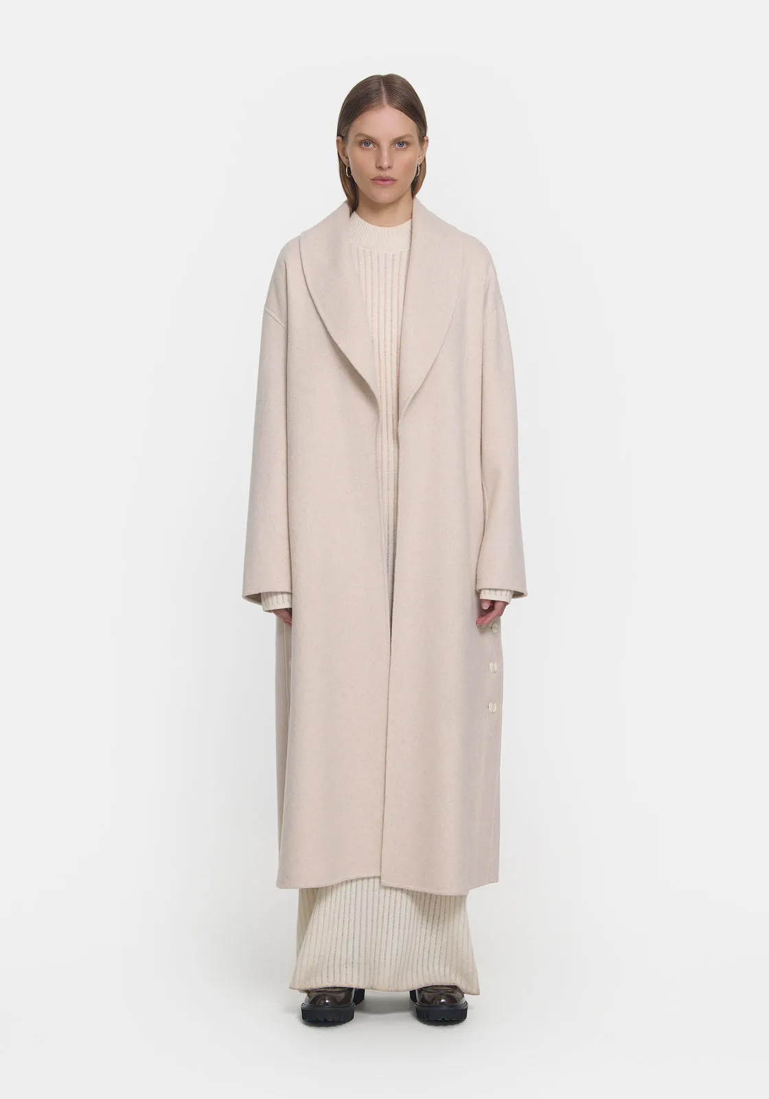  Viktoria & Woods      Ascension Coat - Ivory Marl 