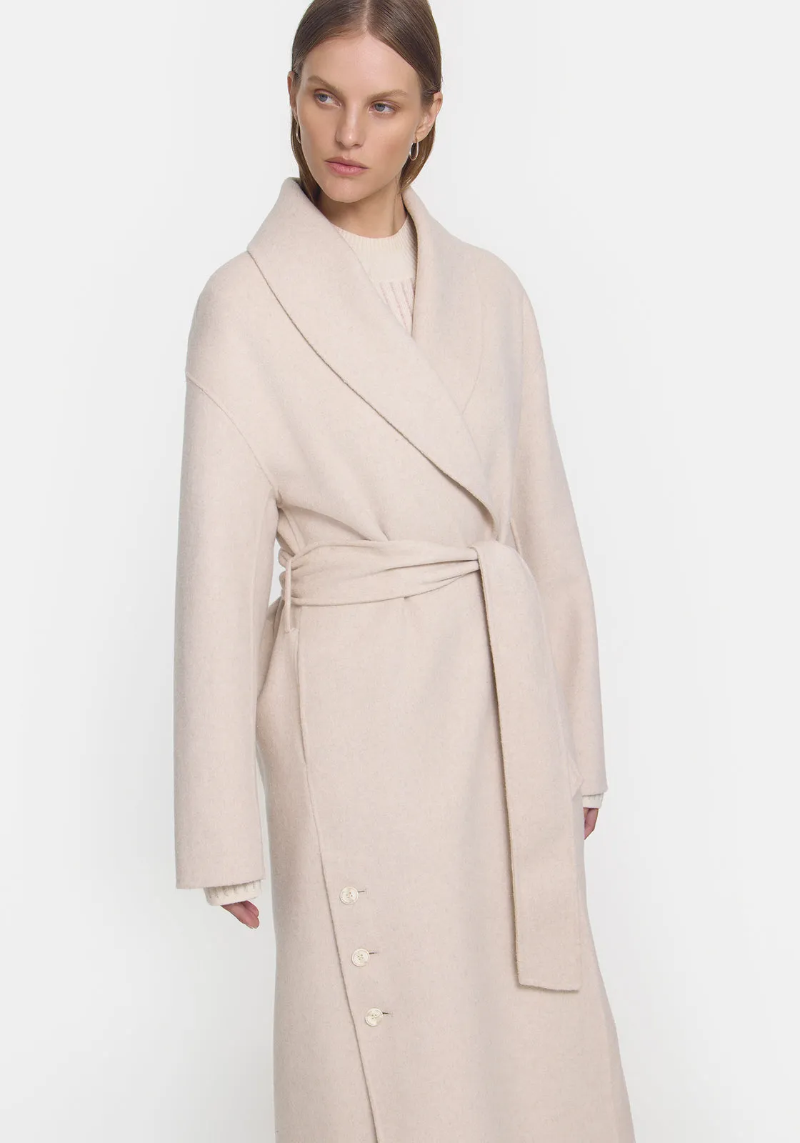  Viktoria & Woods      Ascension Coat - Ivory Marl 