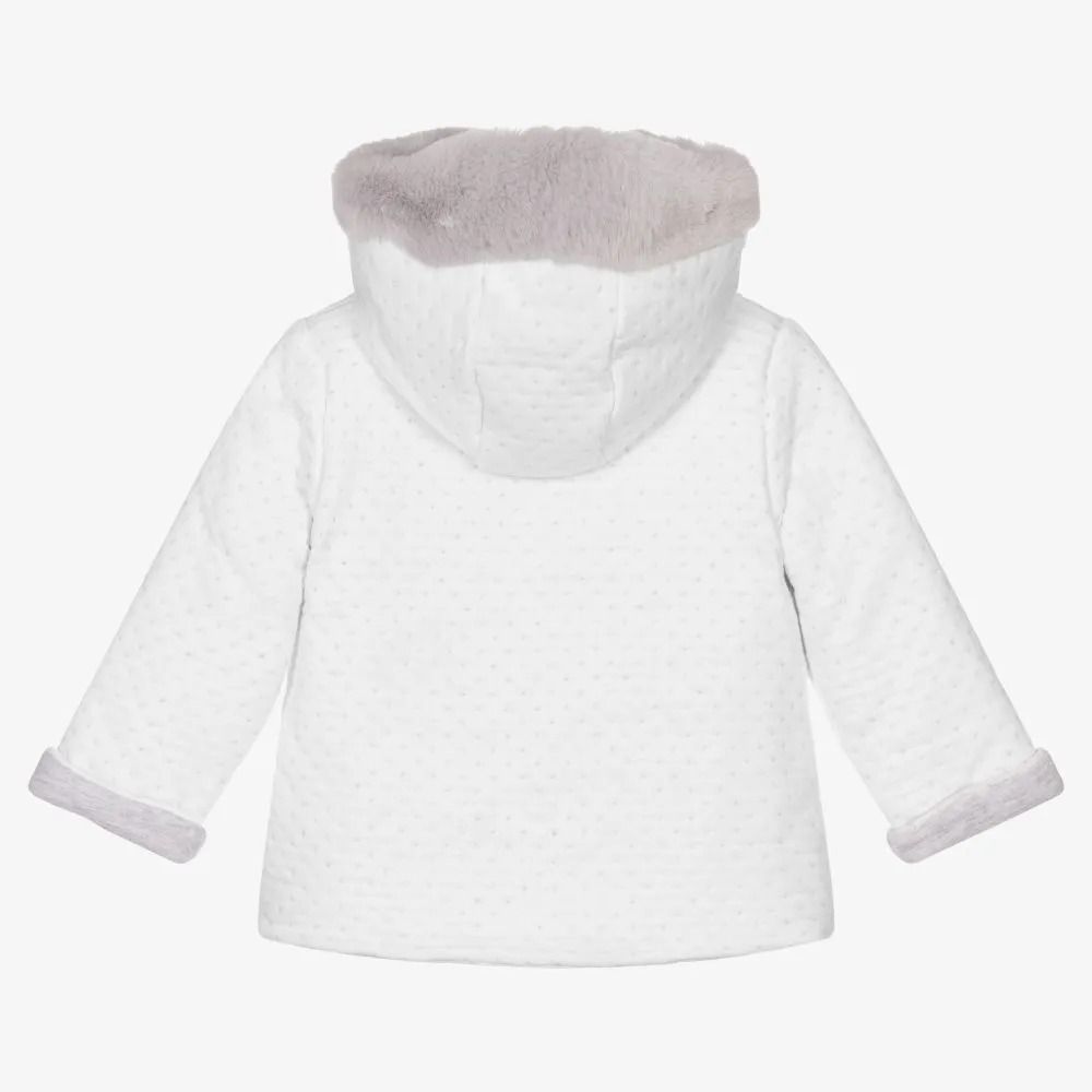 White Padded Pram Coat