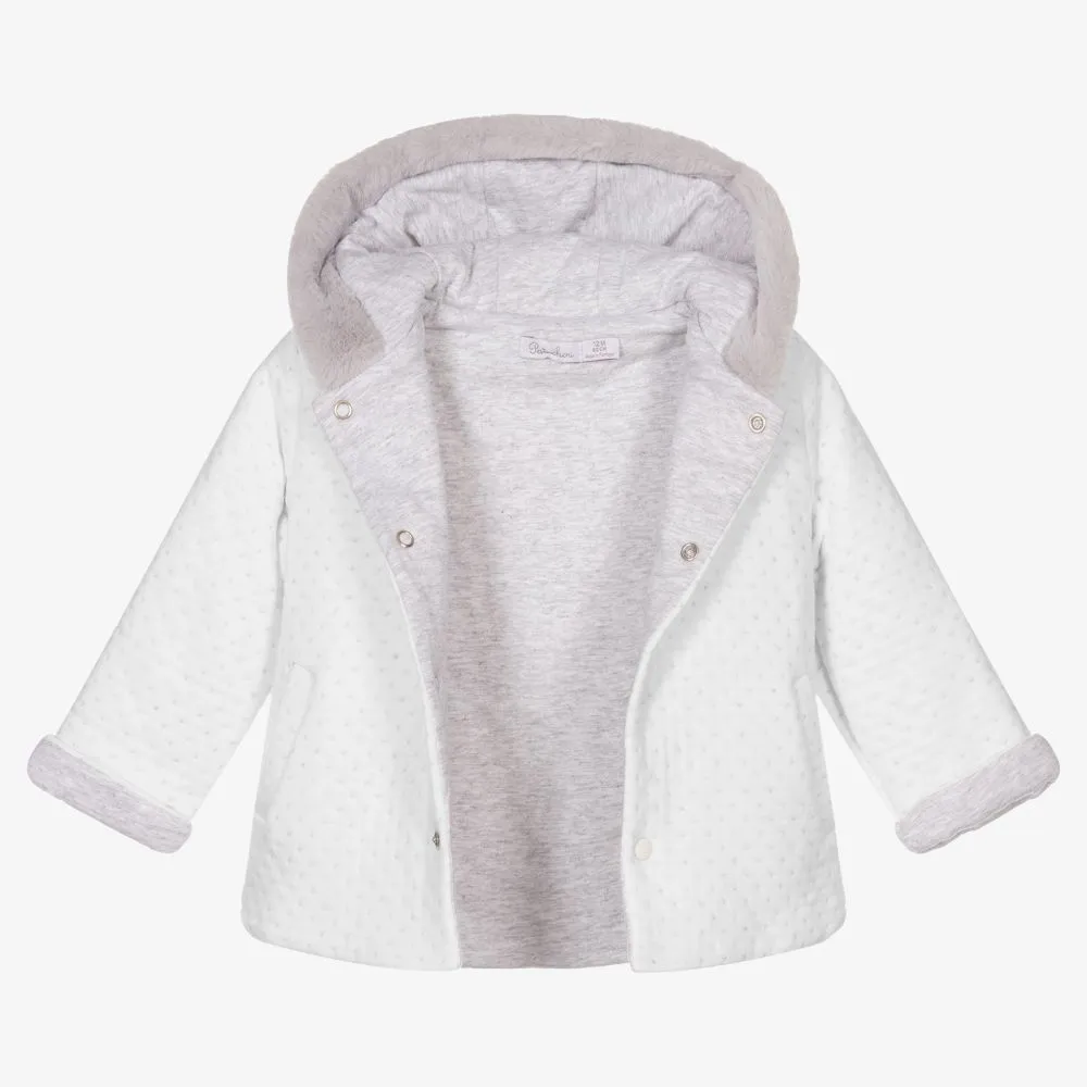 White Padded Pram Coat