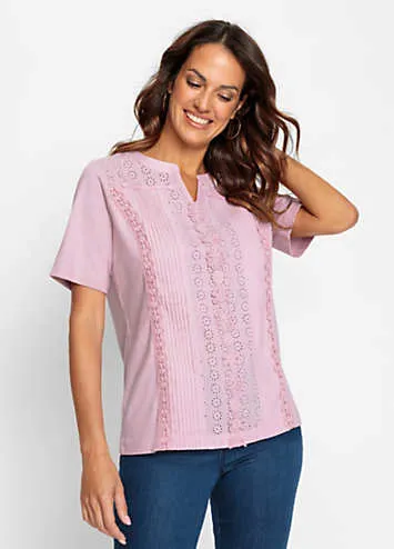 Witt Embroidered Lace Top | Grattan