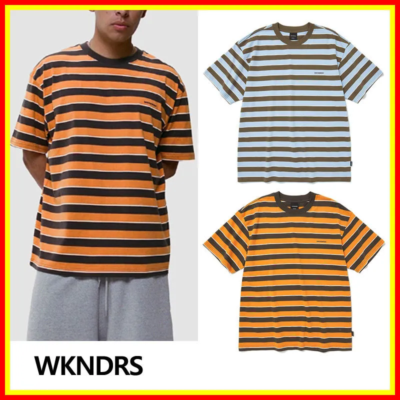 WKNDRS  |Unisex Street Style Plain Cotton Short Sleeves Logo T-Shirts