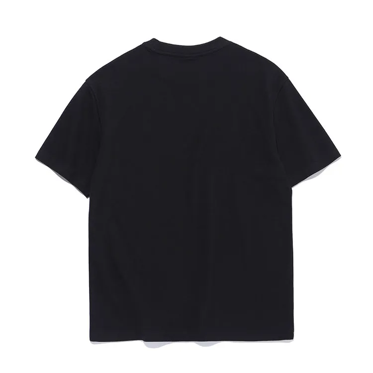 WOOALONG  |Unisex Plain Cotton Short Sleeves Oversized T-Shirts